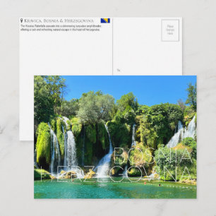 Postal Cascadas de Kravica, Bosnia y Herzegovina Viajes