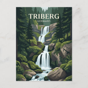 Postal Cascadas de Triberg Alemania