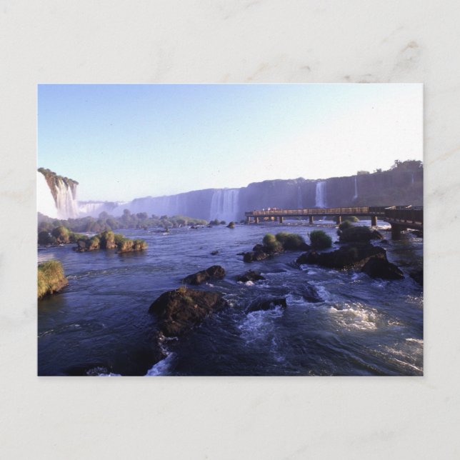 Postal Cascadas, el Brasil y la Argentina de Iguacu (Anverso)
