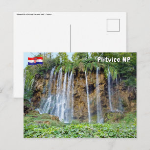 Postal Cascadas en el Parque Nacional de Plitvice - Croac