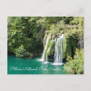 Postal Cascadas en el Parque Nacional de Plitvice - Croac