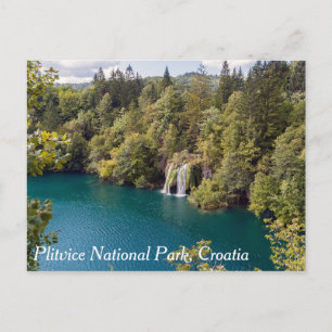 Postal Cascadas en el Parque Nacional Plitvice - Croacia