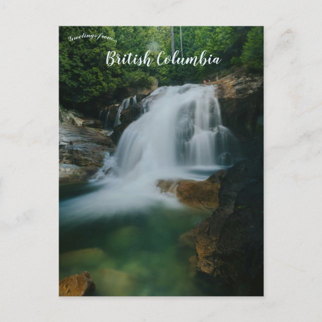 Postal Cascadas en Golden Ears Park Maple Ridge BC (Anverso)