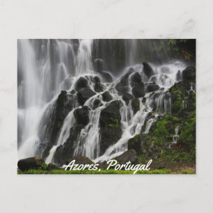Postal Cascadas Escenarias Azores