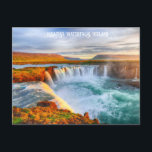 Postal Cascadas Godafoss, Islandia<br><div class="desc">Ver mi tienda para más artículos de Islandia.</div>