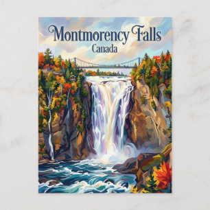 Postal Cascadas Montmorency Canadá