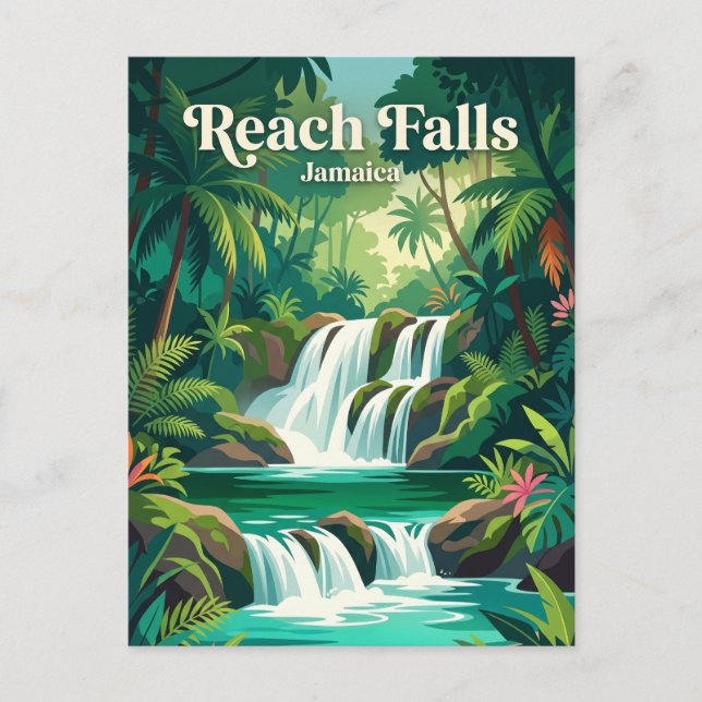 Postal Cascadas Reach Jamaica (Anverso)
