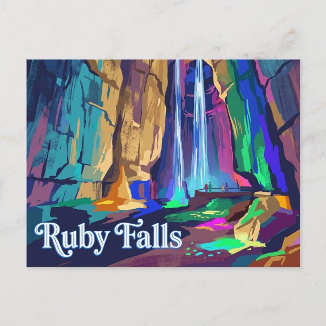 Postal Cascadas Ruby Tennessee (Anverso)