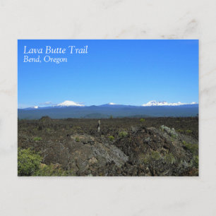 Postal Cascadas y rocas de lava, Oregón