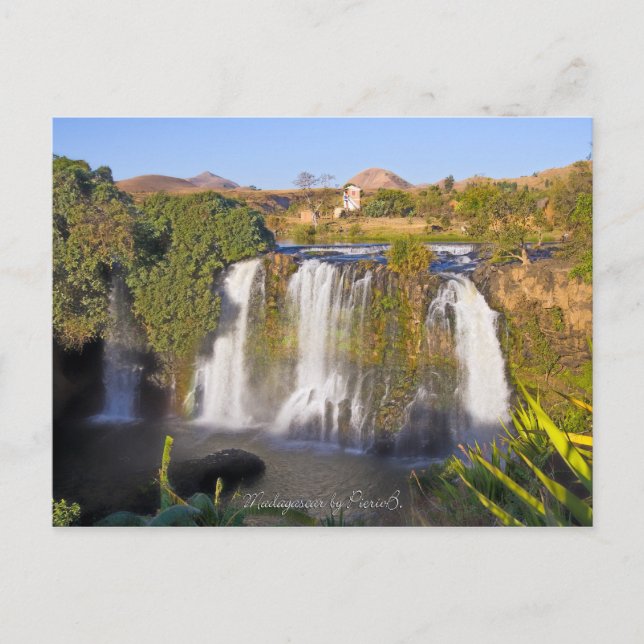 Postal Cascade d'Ampefy, Madagascar (Anverso)