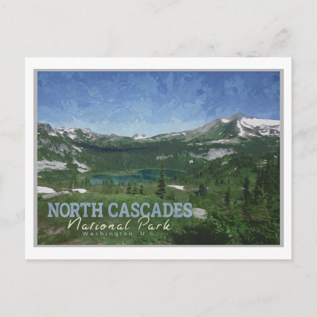 POSTAL CASCADES DEL NORTE - WASHINGTON (Anverso)
