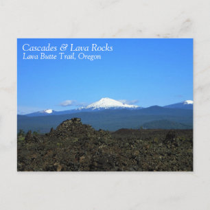 Postal Cascades y rocas de lava, Oregón