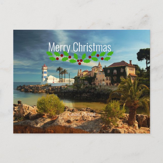 Postal Cascais, Portugal , Navidades (Anverso)