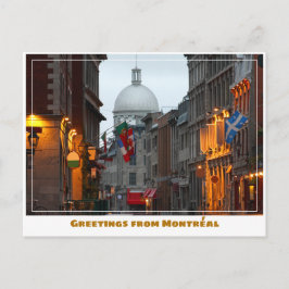 Postal Casco antiguo de Canadá en Montreal al atardecer