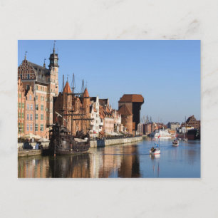 Postal Casco antiguo de Gdansk en Polonia