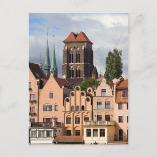 Postal Casco antiguo de Gdansk en Polonia