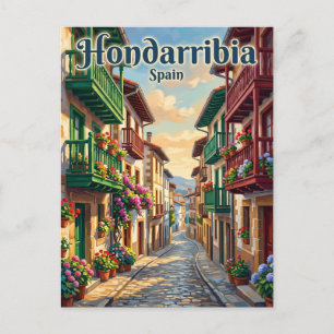 Postal Casco Antiguo de Hondarribia España