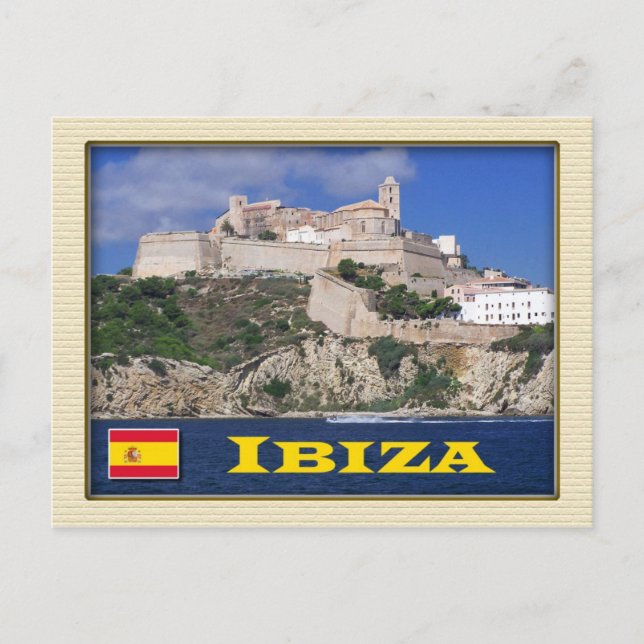 Postal Casco Antiguo de Ibiza, Islas Baleares, España (Anverso)