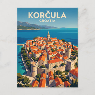 Postal Casco antiguo de Korčula Croacia