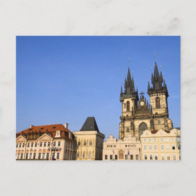Postal Casco antiguo de Praga en la República Checa (Anverso)