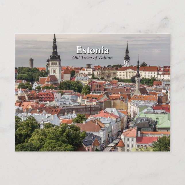 Postal Casco antiguo de Tallin Estonia (Anverso)