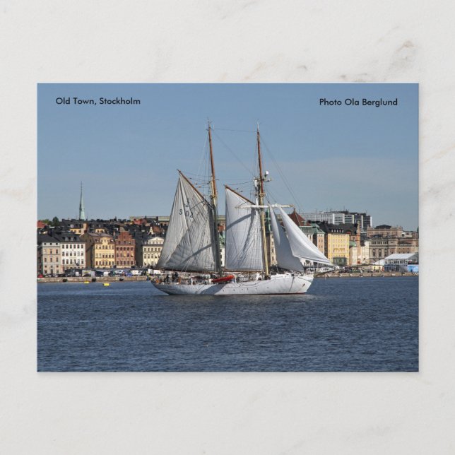 Postal Casco Antiguo, Estocolmo, Foto Ola... (Anverso)
