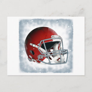 Postal Casco de fútbol de arte pop