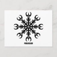 Casco del temor - Aegishjalmur No.2 (negro)