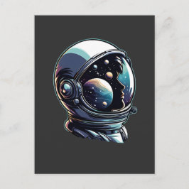 Postal Casco espacial astronauta