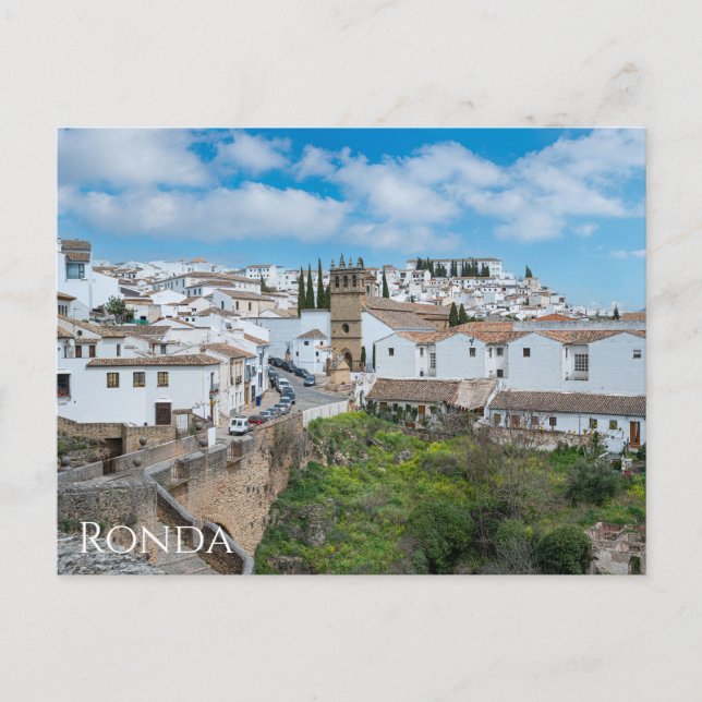 Postal Casco histórico de Ronda Andalucía, España (Anverso)