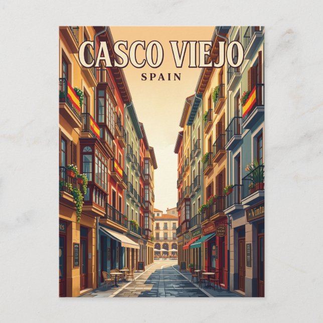 Postal Casco Viejo España (Anverso)