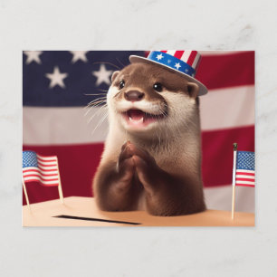 Postal Casilla de votación por voto patriótico de Otter A