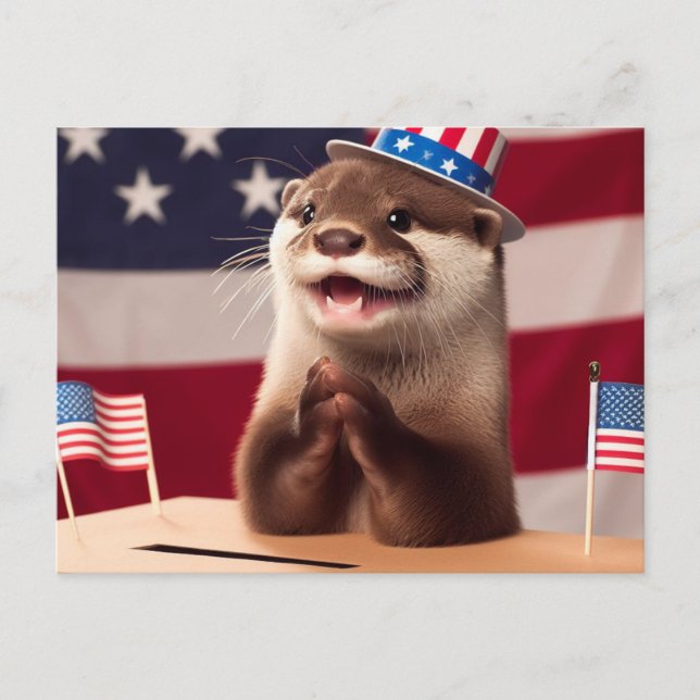 Postal Casilla de votación por voto patriótico de Otter A (Anverso)