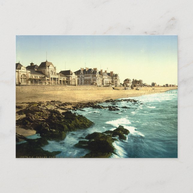 Postal Casino and Grand Hotel, Parame, Francia (Anverso)