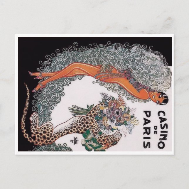 Postal Casino de París - Josephine Baker (1930) (Anverso)