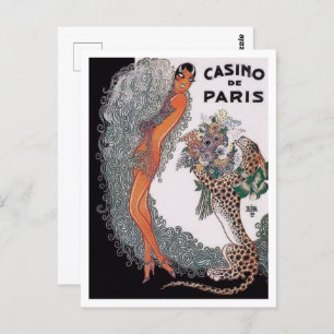Postal Casino de París - Josephine Baker (1930)