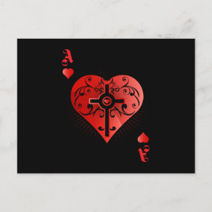 Postal Casino Heart Poker Ace