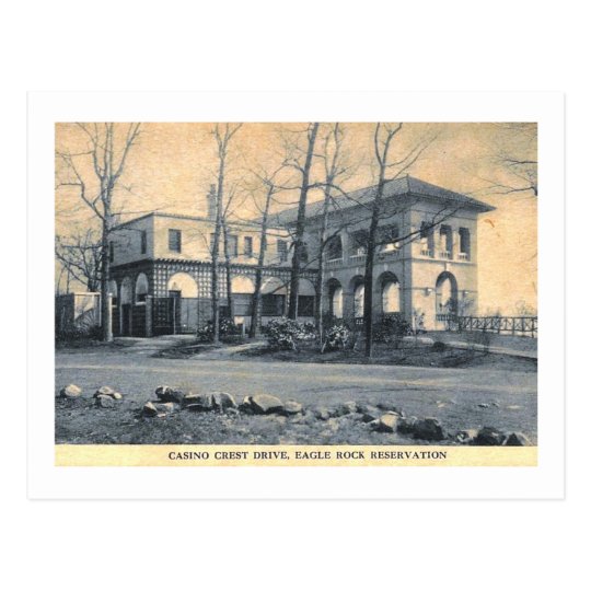 Postal Casino, roca de Eagle, W. Orange, vintage de NJ