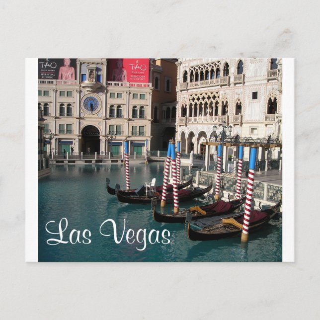 Postal Casino veneciano Little Italy Las Vegas Postcard (Anverso)