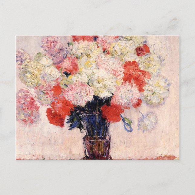Postal Caso De Peonies De Claude Monet (Anverso)