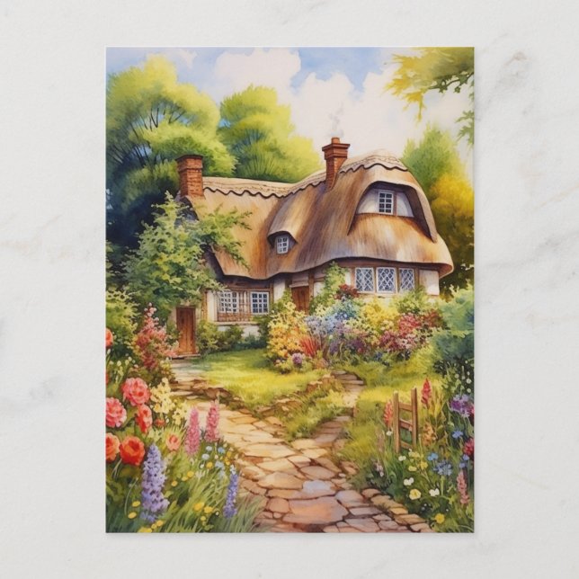 Postal Casona inglesa (Anverso)