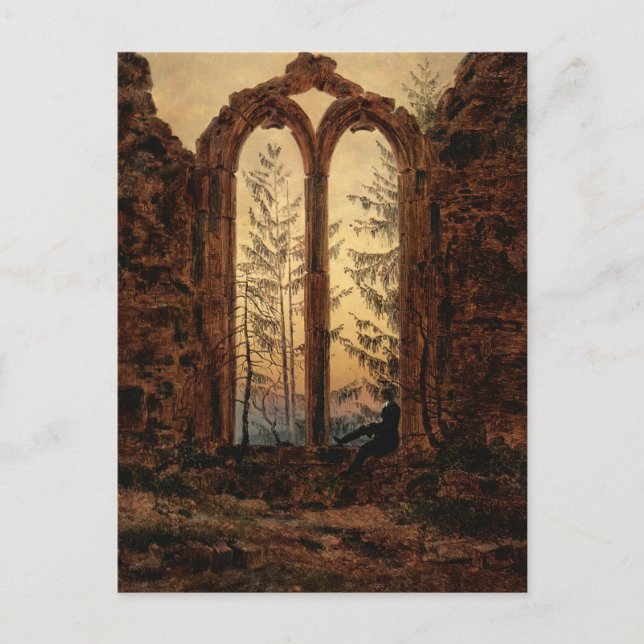 Postal Caspar David Friedrich: El soñador (Anverso)