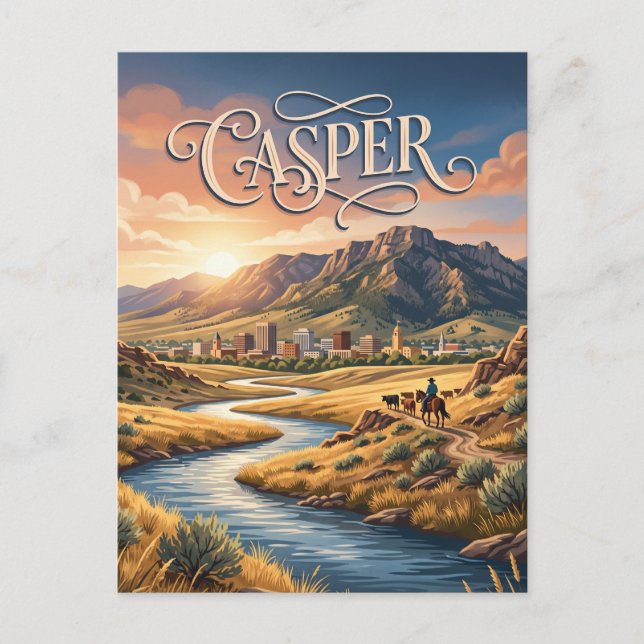 Postal Casper, Wyoming (Anverso)
