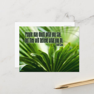 Postal Cass cita Inspiradora "duda" de Lewis Cass