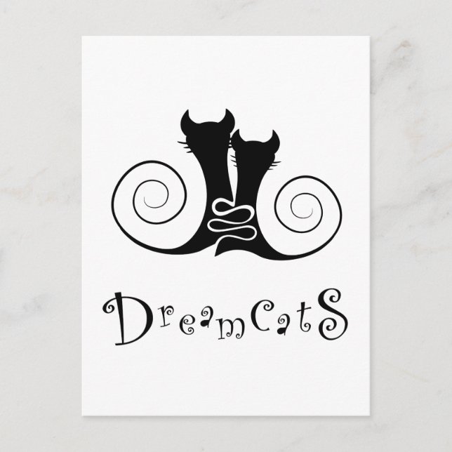 Postal Casseminia - dreamcats con texto (Anverso)