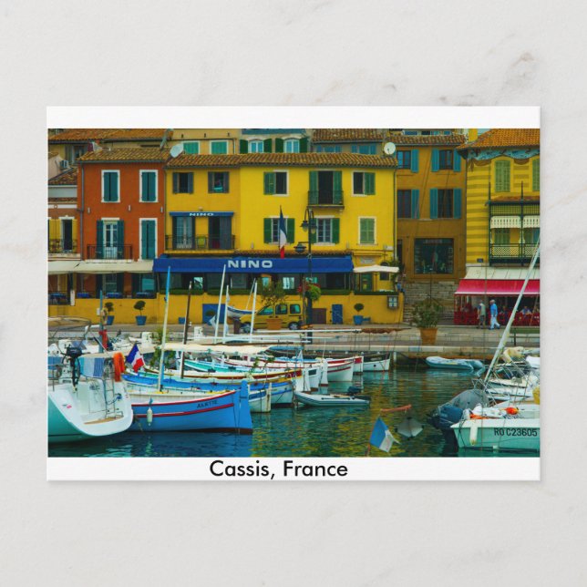 Postal Cassis, Francia (Anverso)