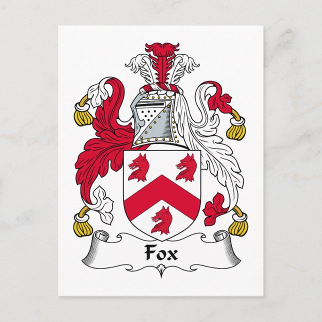 Postal Casta familiar de Fox (Anverso)
