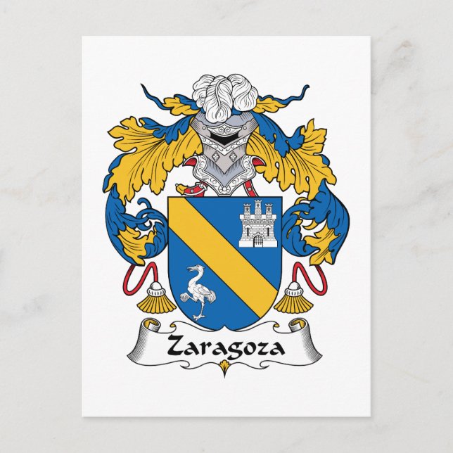Postal Casta familiar de Zaragoza (Anverso)