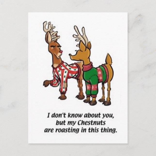 Postal Castañas de asar (Anverso)