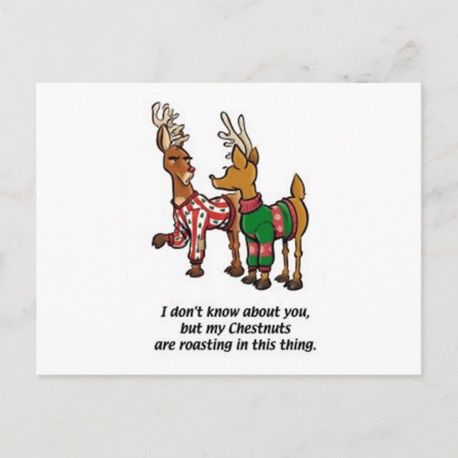 Postal Castañas de asar (Anverso)